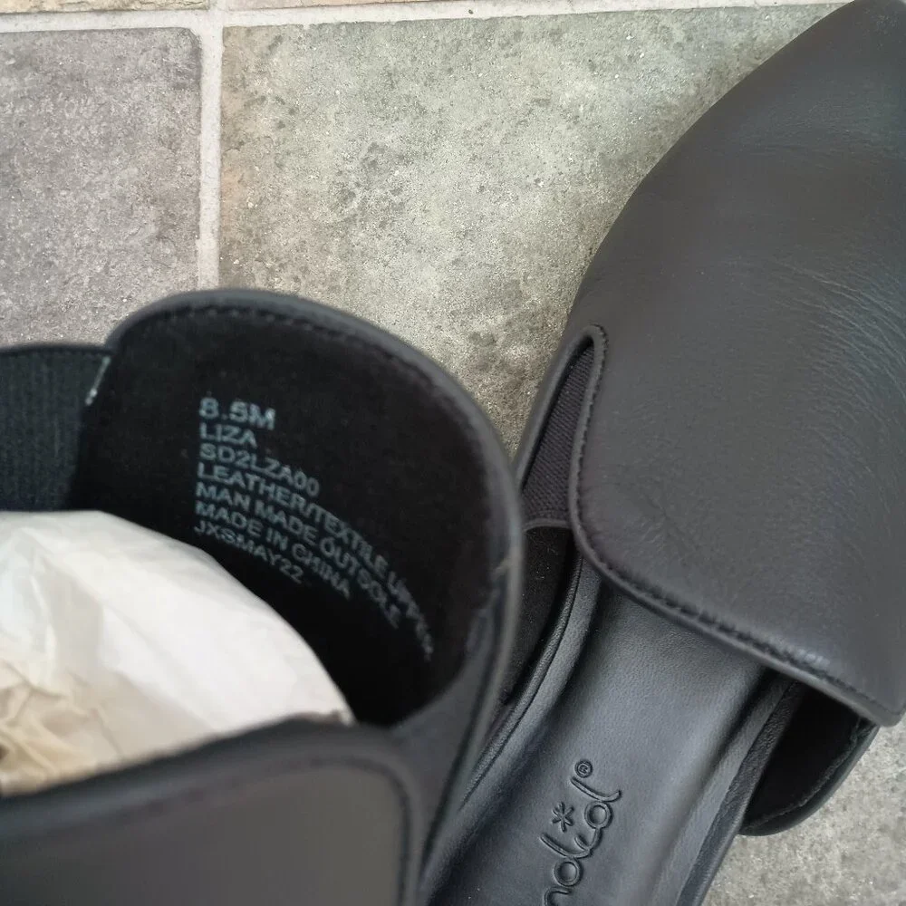 Splendid Black Leather Mule - Picture 8 of 9